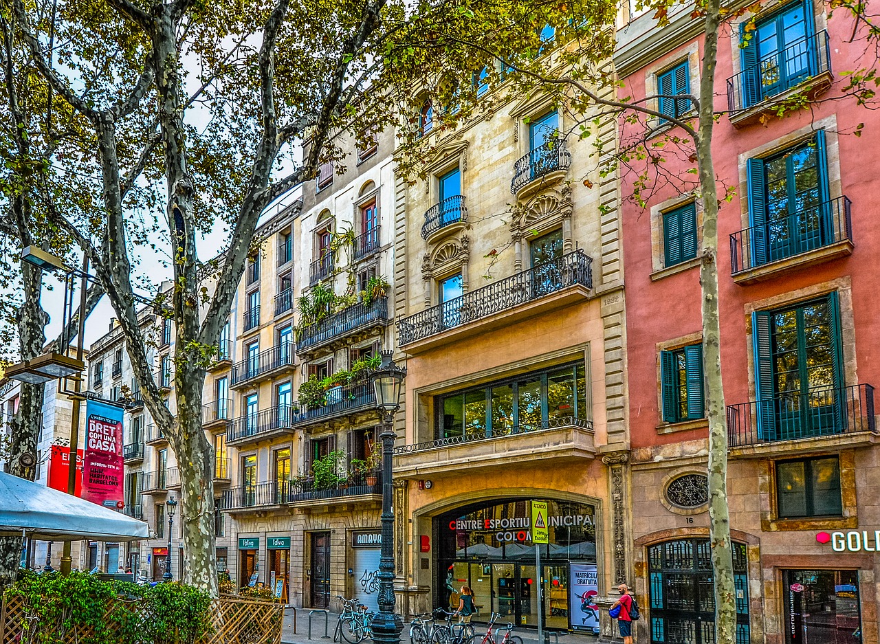 Colorful building in Barcelona